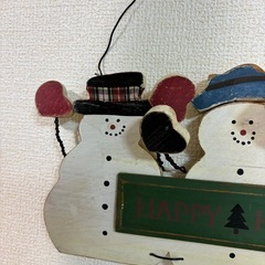 壁掛け　雪だるまの画像
