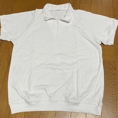 体操服 半袖 
襟付き 白 LL
