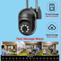 ㉚ 2台【新品】WJG 1080P HD 屋内/屋外 Wi-Fi セキュリティカメラの画像