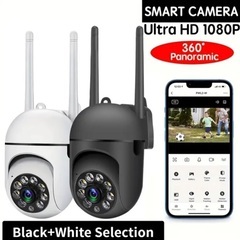 ㉚ 2台【新品】WJG 1080P HD 屋内/屋外 Wi-Fi セキュリティカメラの画像