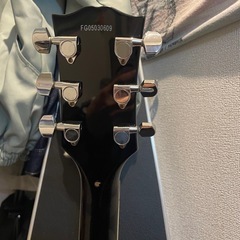 burny レスポールカスタム　ブラック　ハードケース付きの画像