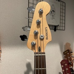 BUSKERS エレキベース ブラック　弦高調整済みの画像