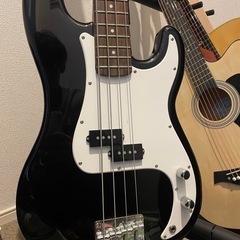 BUSKERS エレキベース ブラック　弦高調整済みの画像