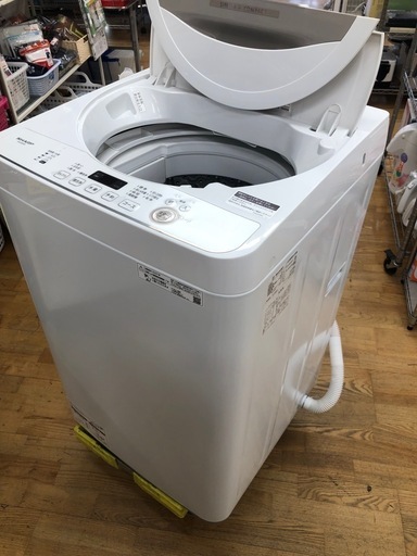 ★K169★2021年製SHARP製4.5㌔洗濯機★6ヶ月保証付き★近隣配送・設置可