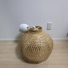 お届け無料🆓IKEAイケア　MISTERHULT ミステルフルト　ペンダントライトランプ竹照明器具らいとライト②の画像
