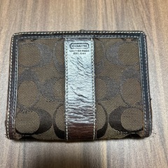 COACH がま口財布 シグネチャー