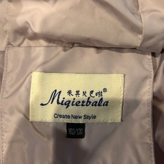 子供用コート　薄いピンクの画像