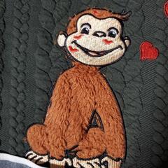 おさるのジョージ 保育士エプロンの画像