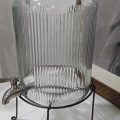 ガラスドリンクサーバー　スタンド付きの画像