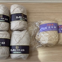 毛糸&レトロな編み方表