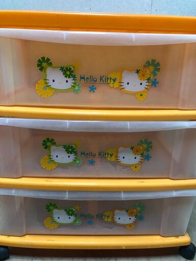 決まりました☆中古美品☆ナカバヤシcapaty☆ハローキティ☆3段
