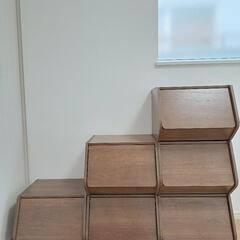 積み重ねられる棚　6個セット