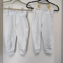 野球ジュニアパンツ120 2枚　洗いがえに