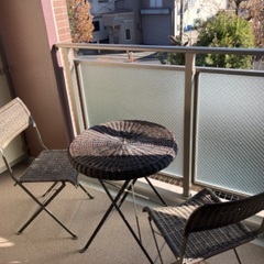 折りたたみガーデンテーブル&チェア