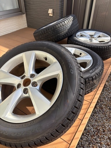 レクサスRX用 スタッドレスタイヤ 純正アルミ付き 235 60 18