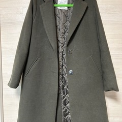 ヘザー　Heather サイズ　M カーキ　ダブルボタン チェス...