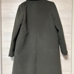 ヘザー　Heather サイズ　M カーキ　ダブルボタン チェスターコートの画像