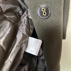 ヘザー　Heather サイズ　M カーキ　ダブルボタン チェスターコートの画像