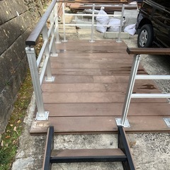 受け渡し者決定　
ウッドデッキセット　樹脂素材の画像