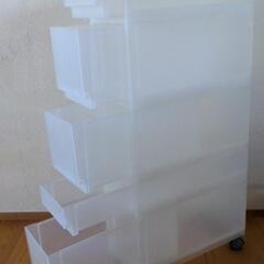 無印良品　ポリプロピレン　収納ストッカー　キャスター付の画像