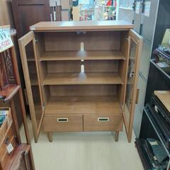 キャビネット☆木製、アンティーク調、収納【浜村鹿野温泉ICから3分 買取本舗 宮本リサイクル 営業時間9～19時 定休日水曜のみ←連絡できませんm(_ _)m】の画像