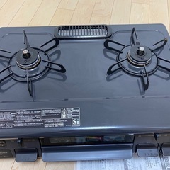 Paloma(パロマ) 水無し片面焼 コンパクト ガステーブル ガスコンロ IC-S87-LLPガス用 チャコールの画像