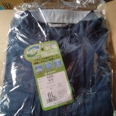 新品！静電つなぎ服　６Ｌ　ネイビー