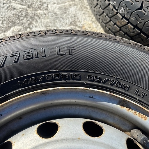 145/80R12 タイヤセット KRA 12A1