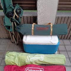 キャンプ道具 Coleman ヘキサタープほか