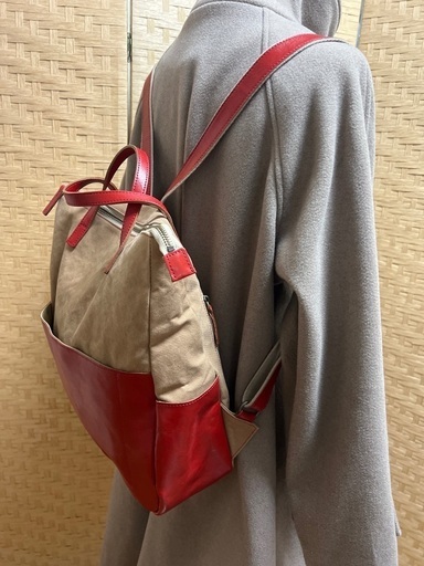 【使用1度】レディースリュック本革