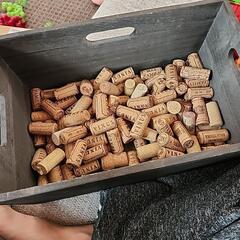 ワイン　コルク栓　約100個　木箱