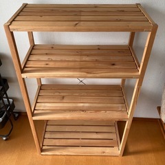 【受け渡し決まりました】木製ラックの画像