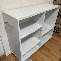 ぼん家具 収納 カート 本棚 キャスター付き 隙間 木製 取っ手...