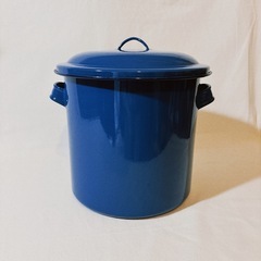 野田琺瑯 24cm　ホーロータンク 蓋 手付