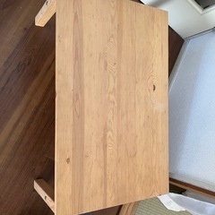 無印 折りたたみローテーブルの画像