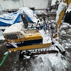 除雪　コマツ　　PC07  バックホー 　ユンボ　除雪機 の画像