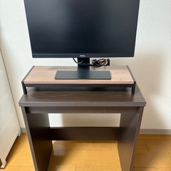 【3点セット】パソコンデスク&台&モニター