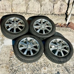 スタッドレスタイヤ+ホイールセット　ダンロップ　155/65R14