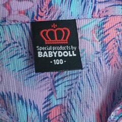 BABYDOLL-100-ﾊﾟｰﾌﾟﾙ　ﾐﾆｰ模様の画像