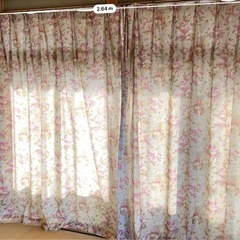 カーテン 花柄 さしあげます
