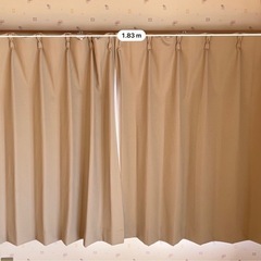 カーテン ベージュ系小 さしあげます
