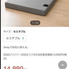 ソファベットにもなるマットレス