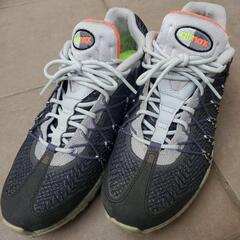 Nike Air Max スニーカー グレー/ブラック/オレンジ　27.5cmの画像