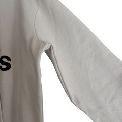 adidas アディダス パーカー 裏起毛 白色 スウェット レディース Mサイズの画像