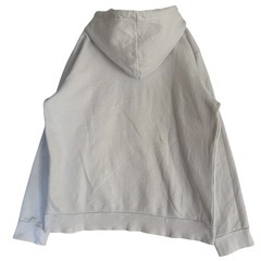 adidas アディダス パーカー 裏起毛 白色 スウェット レディース Mサイズの画像