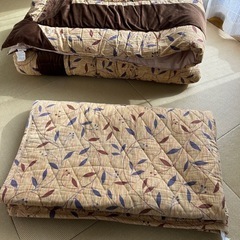 【早めにお問い合わせ下さい】こたつ布団　長方形　掛、敷布団セットの画像