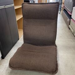 座椅子　No.701　ブラウン　リクライニング可能　足つき　【リサイクルショップどりーむ荒田店】の画像