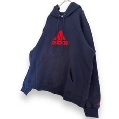adidas アディダス パーカー 裏起毛 Ｌサイズ の画像