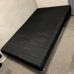 セミダブルベッド 黒 の画像
