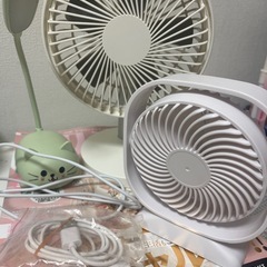 扇風機　卓上ランプ